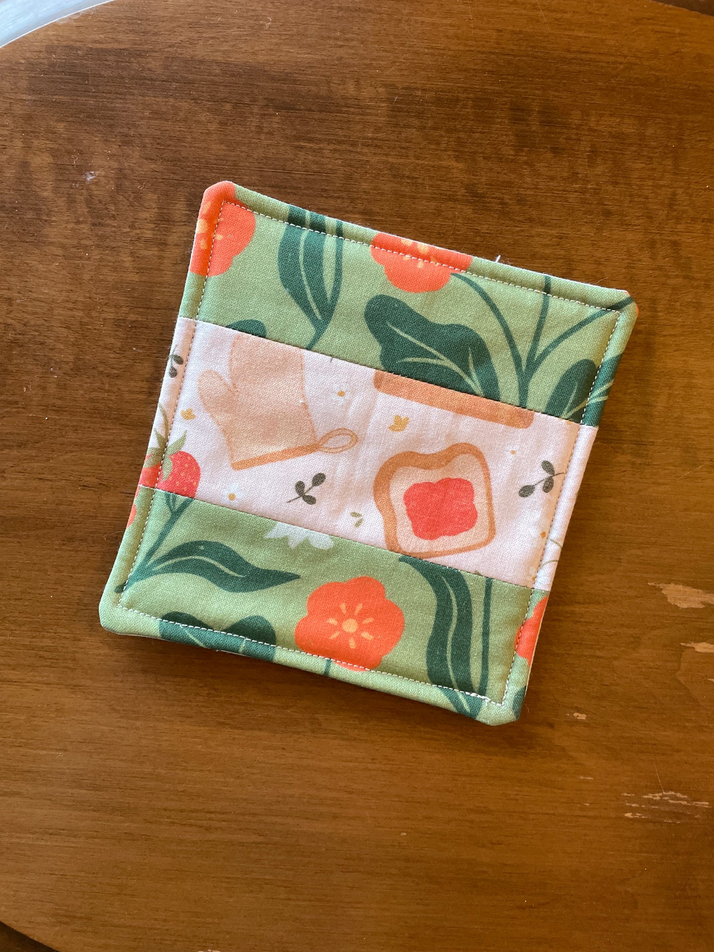 Berry Sweet + Snails Mug Rug
