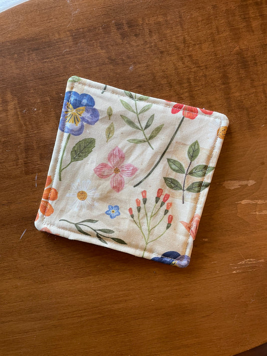 Wildflower Whimsy Mug Rug | Pre-order