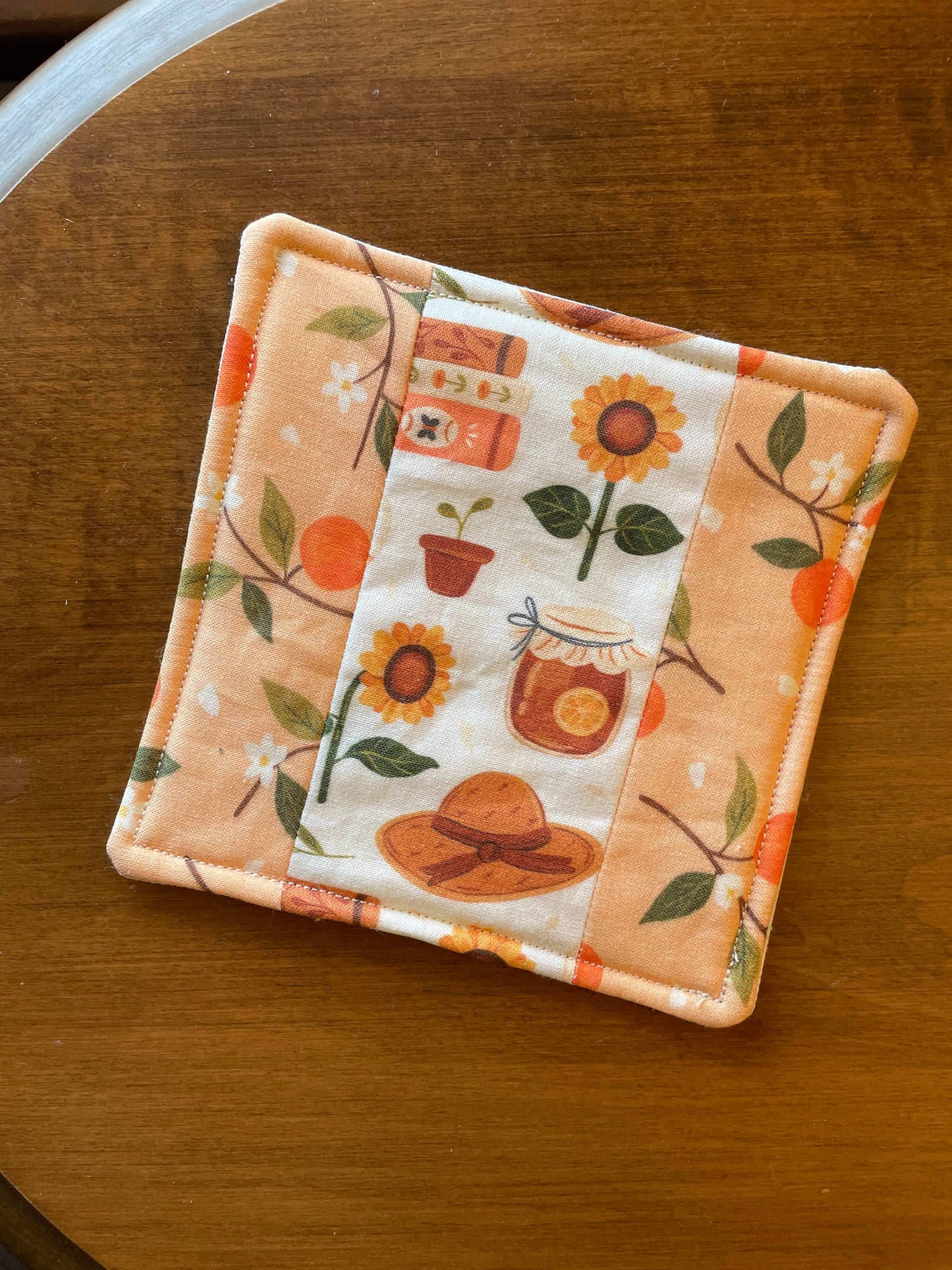 Orange + Summer Daze Mug Rug